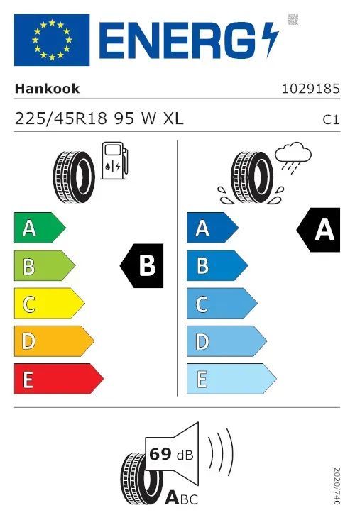 Sommerräder 18 Zoll Mercedes-Benz C-Klasse W206 S206 Original Felgen A2064014900 Sommerreifen 225/45R18 95W Hankook Ventus Prime 4 10-Doppelspeichen Design Schwarz 7,5x18ET40 mm 5x112 mm Alufelgen in Gefell