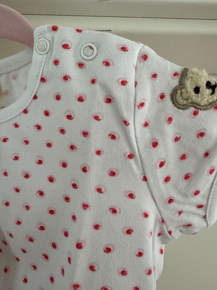 Neues Steiff T-Shirt weiß pink rosa Pünktchen Steiff Teddy, NP25€ in Kirchheim unter Teck