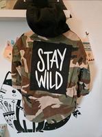 Stay Wild Khaki Camouflage Parka Jacke Grün Frühling 116 Bayern - Marktoberdorf Vorschau