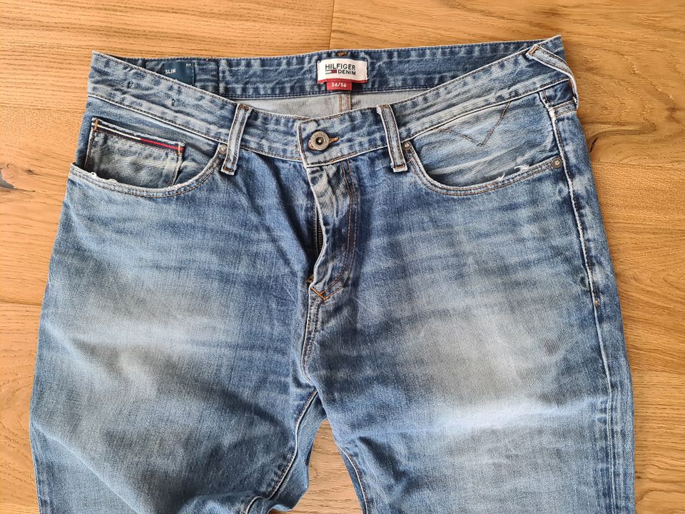 Tommy Hilfiger Denim Slim Scanton W34 L36 XL Jeans Vintage 1A Zus in Neumarkt i.d.OPf.