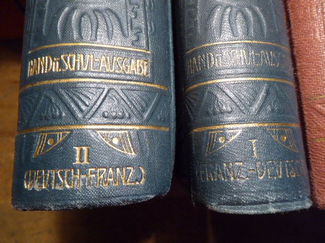 Wörterbücher von 1908 Deutsch-Franz. Deutsch-Englisch ANTIK in Freiburg im Breisgau
