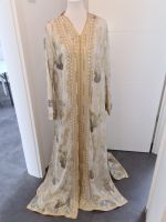 Takschita Kaftan marokkanisches Kleid zwei teilig Creme gold Hessen - Wöllstadt Vorschau