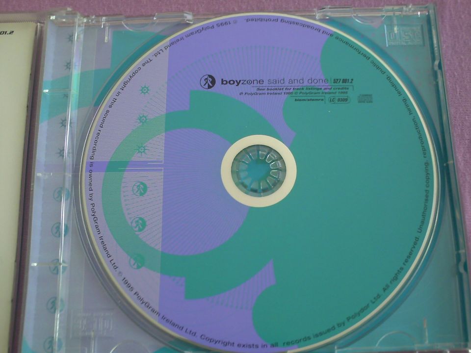 BOYZONE - SAID AND DONE , CD 1995 in Castrop-Rauxel