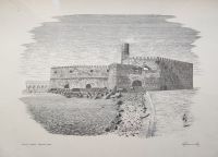 Zeichnung / Druck: Venezianische Festung in Heraklion (Kreta) Dresden - Cotta Vorschau