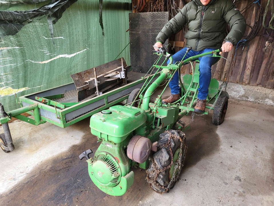 Eigenbau HOLDER MINI Rückefahrzeug mit Anhänger + Schneeschild in Lutzingen