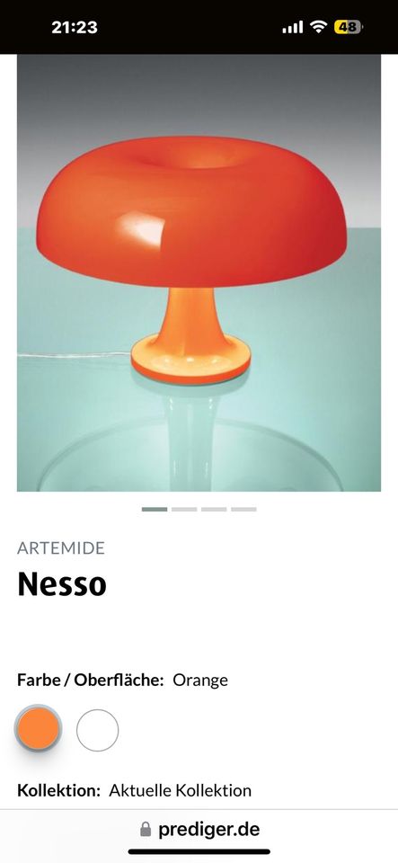 Lampe Artemide /Nessino NEU in Düsseldorf