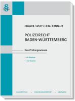 Hemmer/Wüst Polizeirecht Baden-Württemberg | 6. Auflage 2024 Stuttgart - Stuttgart-Ost Vorschau