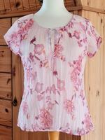 S. OLIVER KURZARM CRASH BLUSE BLUMEN ROSA PINK 34/36 WIE NEU!!! Hessen - Felsberg Vorschau