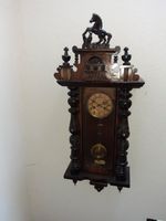 alter Regulator Uhr Wanduhr mit Pferd alt Gründerzeit Historismus Ellrich - Appenrode Vorschau