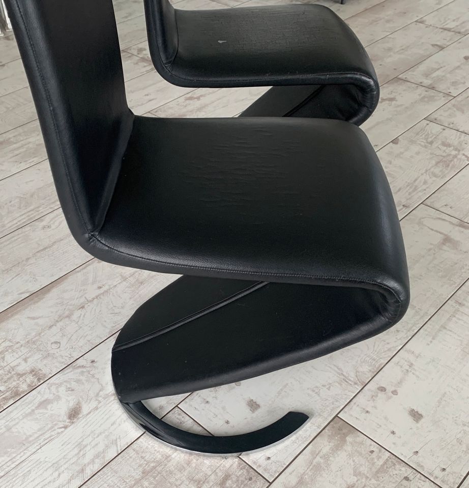 Esstischstühle Stühle schwarz in Steinen