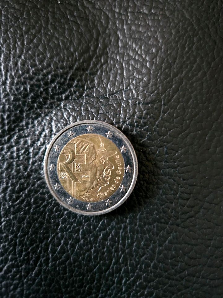 2 Euro Münze Charles de Gaulle in Magdeburg