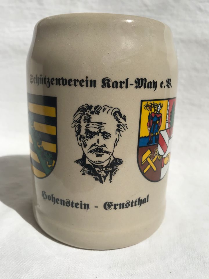 Vereins-Bierkrug 0,5 Liter, Steingut, Sachsen in Chemnitz