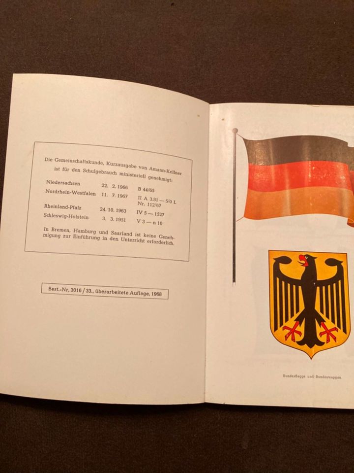 Gemeinschaftskunde Kurzausgabe 1968 Preis inkl. Versand in Leuterod