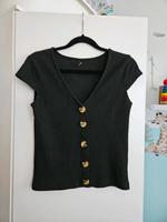 only schwarzes Top, Oberteil, Bluse mit Knöpfen, gerippt,S, 34/36 Nordrhein-Westfalen - Niederkrüchten Vorschau
