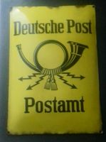 Blechschild Deutsche Post Postamt Sachsen - Großrückerswalde Vorschau
