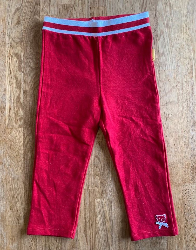 Leggings - rot/grau - Steiff - Gr.80 in Wentorf