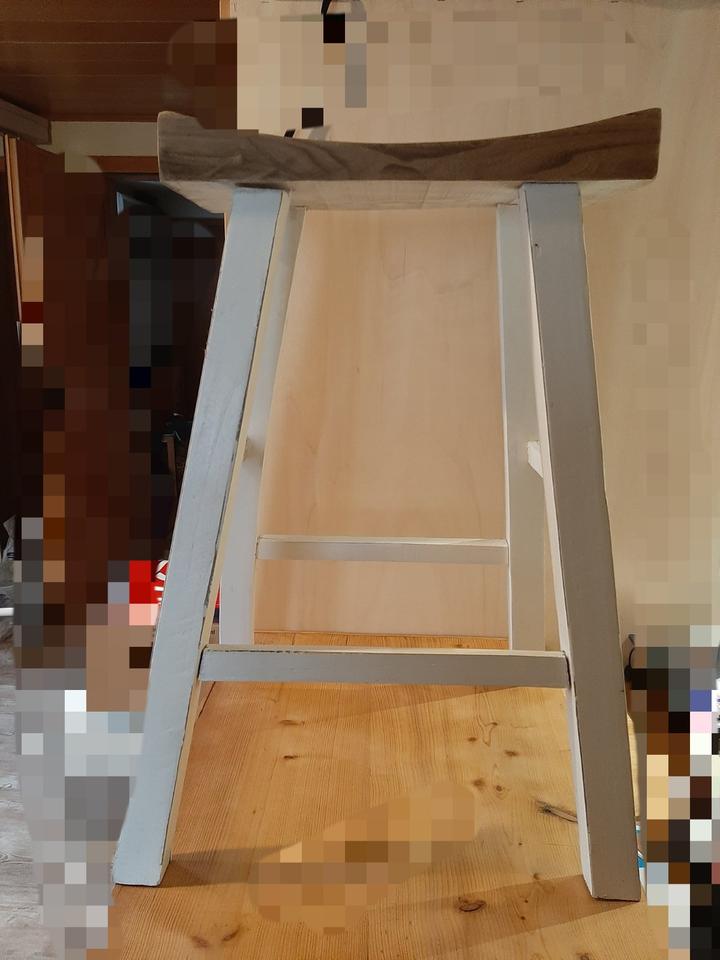 Massivholz Hocker, Stuhl, Tisch, Kleiderbutler,shabby,Vielseitig in Homberg