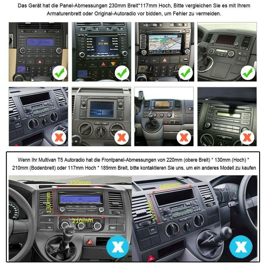 NEU Android 12 Autoradio GPS WIFI Für VW Touareg Transport T5 Multivan  Bluetooth  USB RDS Drahtlos Carplay in Dortmund