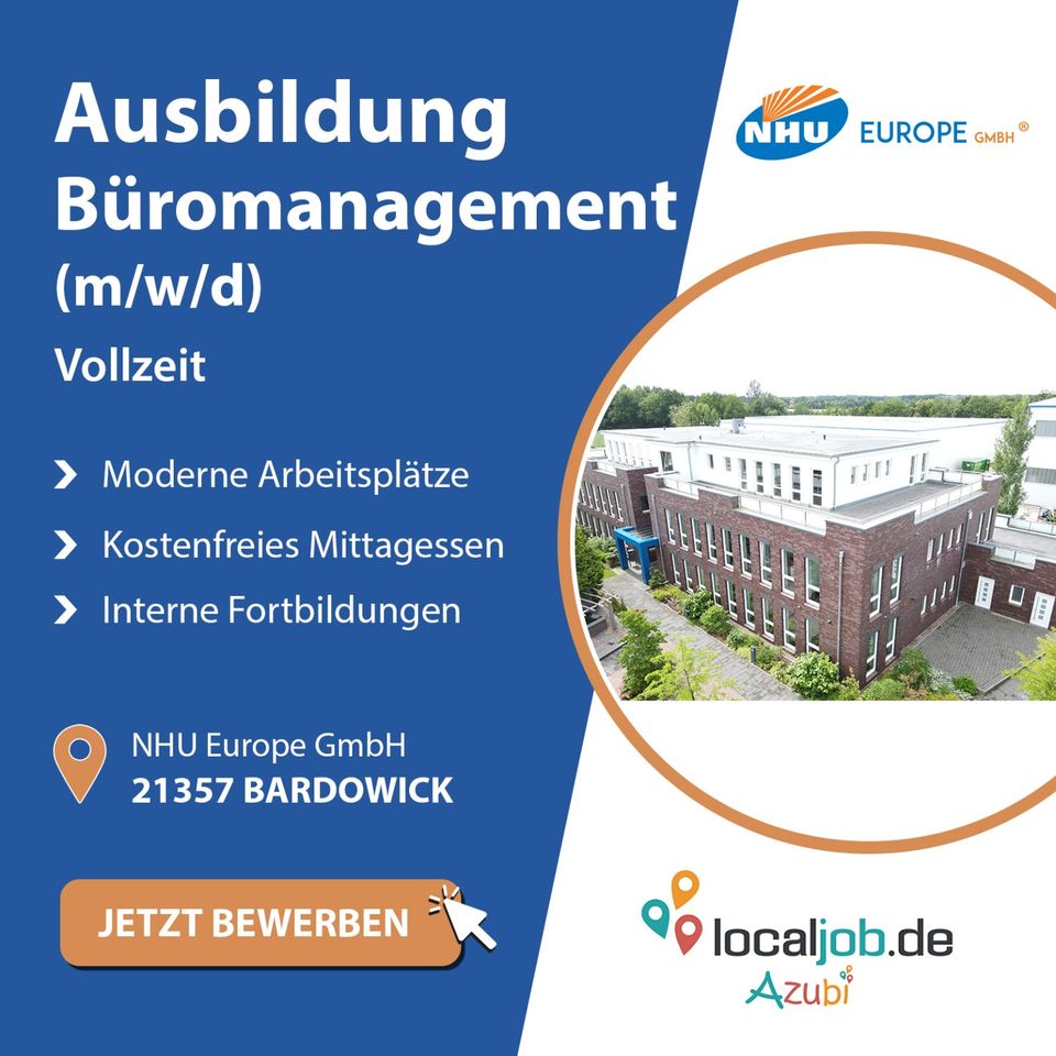 AZUBI zum/zur Kaufmann/-frau für Büromanagement (m/w/d) in Bardowick gesucht | www.localjob.de in Bardowick