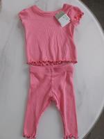Neues Set von Primark: Geripptes T-Shirt & Leggings in Pink Baden-Württemberg - Remseck am Neckar Vorschau