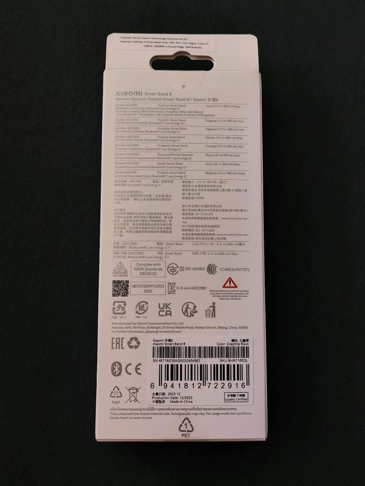Xiaomi Smart Band 8 Fitnesstracker *neu* in Halle