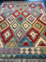 Afghan Kelim 191x153 KilimTeppich Handarbeit rug wolle geometrie Berlin - Wilmersdorf Vorschau