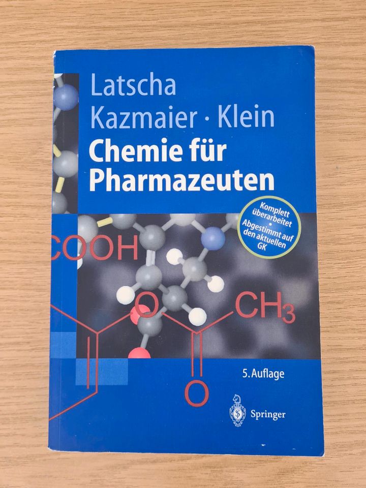 Chemie für Pharmazeuten 5. Auflage AC OC Pharmaziestudium Buch in Füssen