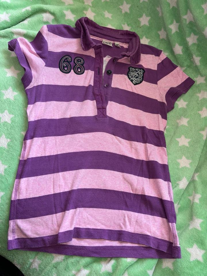 Esprit Poloshirt lila rosa gestreift Gr. S / 36 Shirt top in Wetter (Ruhr)