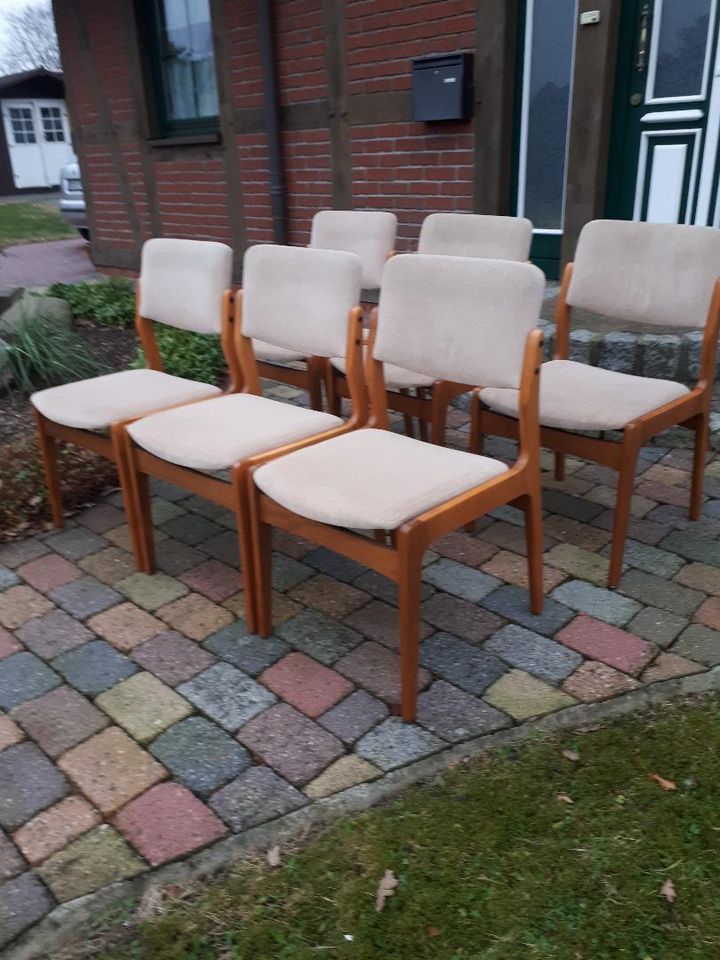 Erik Buch, Dänische Designer Stühle, Mid Century in Bokel