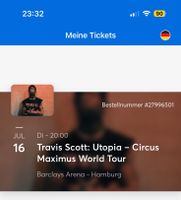 2 Stehplatz Tickets - Travis Scott - Hamburg Duisburg - Aldenrade Vorschau