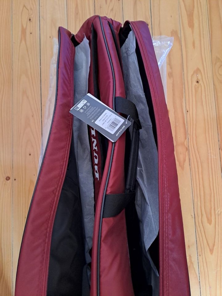 Dunlop Schlägertasche CX-Club rot/Schwarz Tennis in Eggenstein-Leopoldshafen