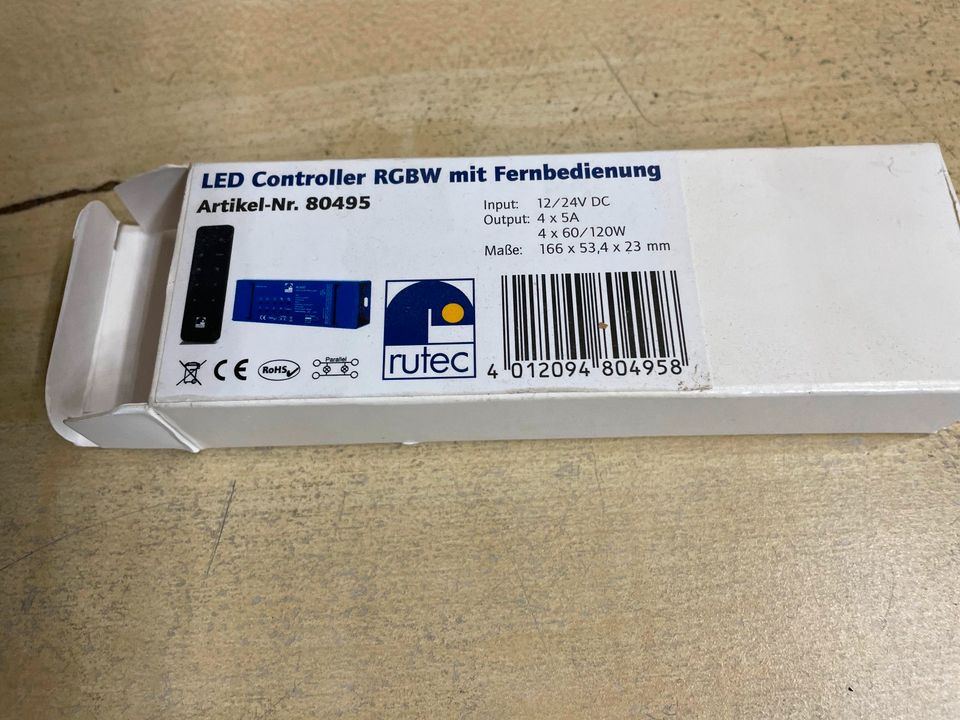 Rutec RUTEC Fernbedienung,LED Controller RGBW, ungebraucht in Höhenkirchen-Siegertsbrunn