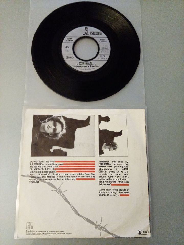 Propaganda ‎Vinyl Single – Dr. Mabuse – aus Europa von 1985 in Köln