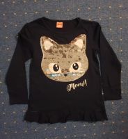 Langarmshirt Top Oberteil Katze aus Pailletten Meow! Größe 122 Bremen - Vegesack Vorschau