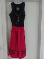 Dirndl Wenger schwarz mit roter Schürze Gr. 34 Bayern - Kirchham Vorschau