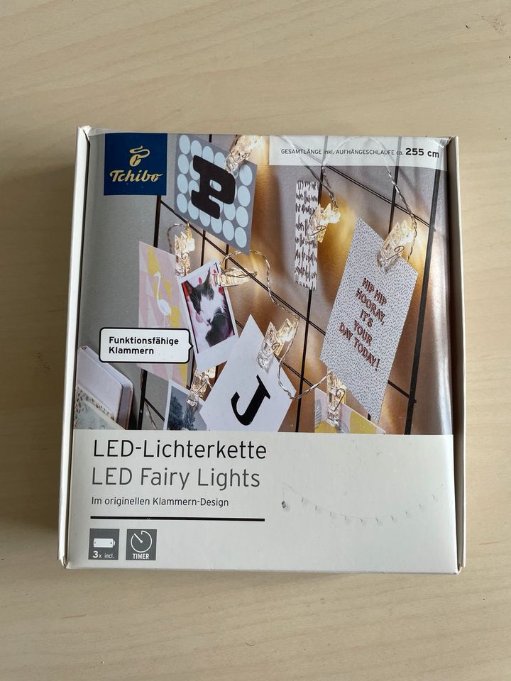 LED Lichterkette Klammern Fotoclip Deko neu 255cm Tchibo in Berlin