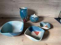 Töpferware: Vase,Schüsseln, Dose. Blau-rot-Natur Thüringen - Jena Vorschau