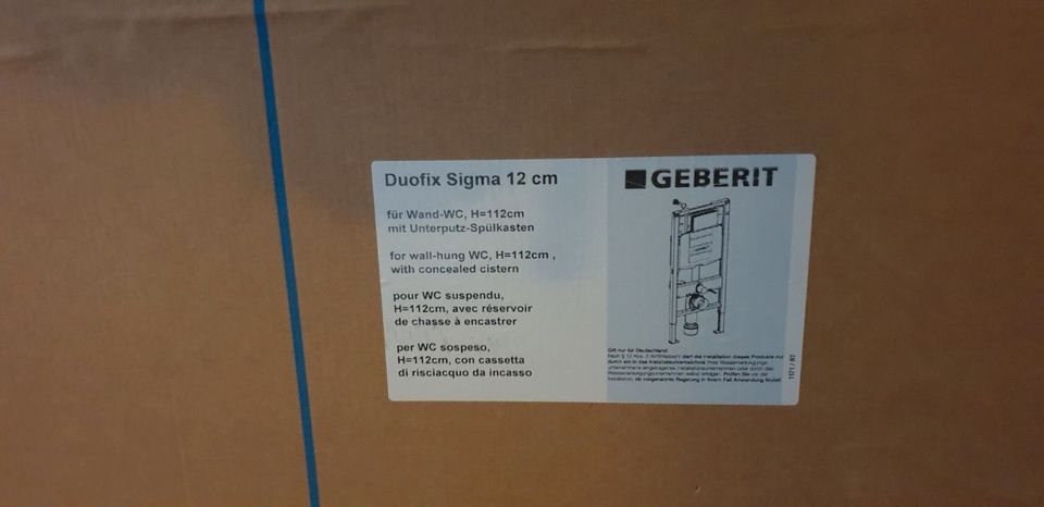 Geberit Duofix WC mit Betätigung+Befestigung in Dahme/Mark