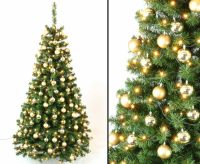 Weihnachtsbaum Narwik 180cm geschmückt goldene Kugeln #hn80180gA Bayern - Jettenbach Vorschau