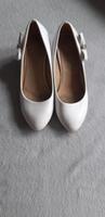Kommunion Hochzeit Schuhe Absatz Gr.35 weiß  Pumps Bayern - Mitterteich Vorschau
