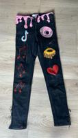 Coole Graffiti schwarze bershka Jeans gr 36 gebraucht Kr. München - Planegg Vorschau
