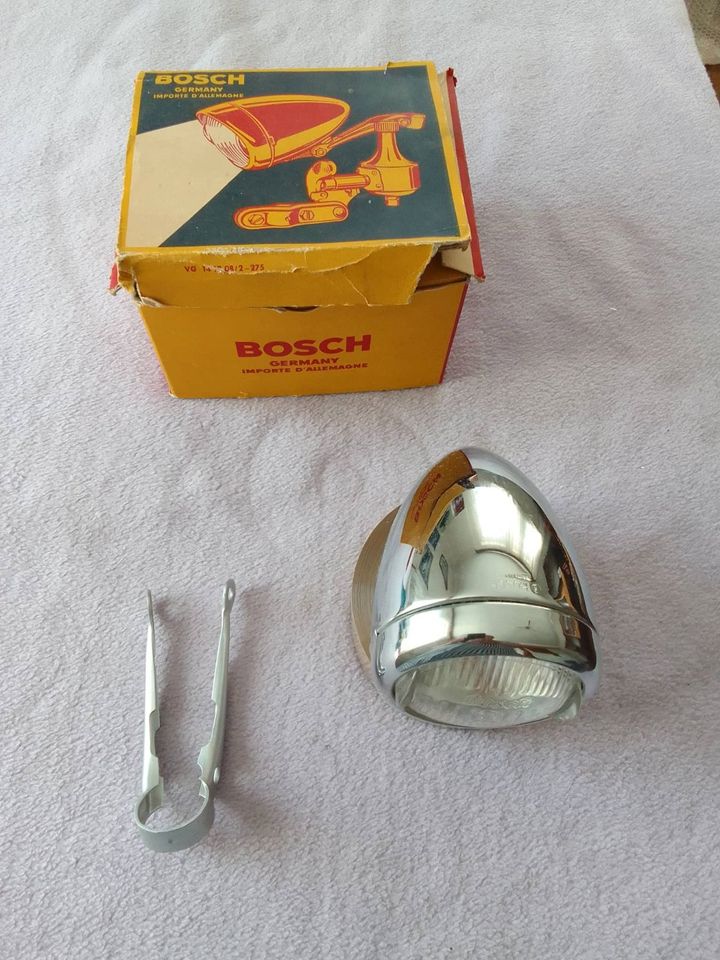 Bosch chrom  Fahrrad Lamp oldtimer NEU in Meißner