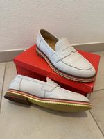 Lloyd Slipper Halbschuhe weiß 40 / 6,5 Hessen - Wehrheim Vorschau