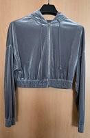 Hübsche Kurzjacke Neuwertig H&M Samt Grau Sachsen-Anhalt - Bad Schmiedeberg Vorschau