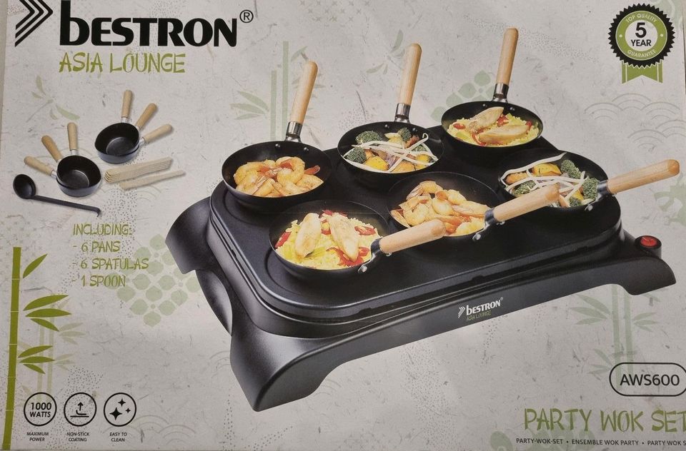 Party Wok Set / Pfannen-Set / Crepemaker von Bestron in Berlin