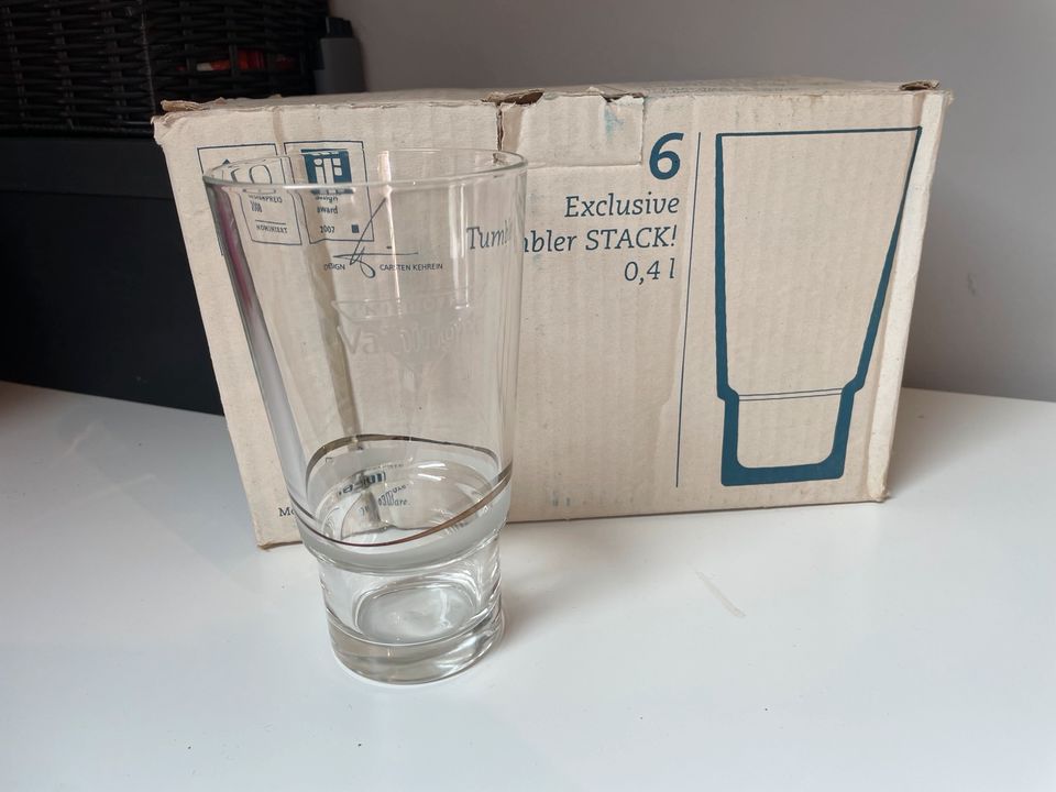 5 Vaihinger Saft Gläser mit Karton in Kiel