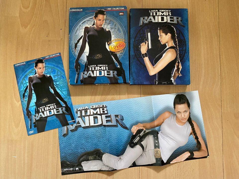 DVD box Tomb Raider Angelina Jolie Lara Croft Mit Poster Spiel in Offenbach