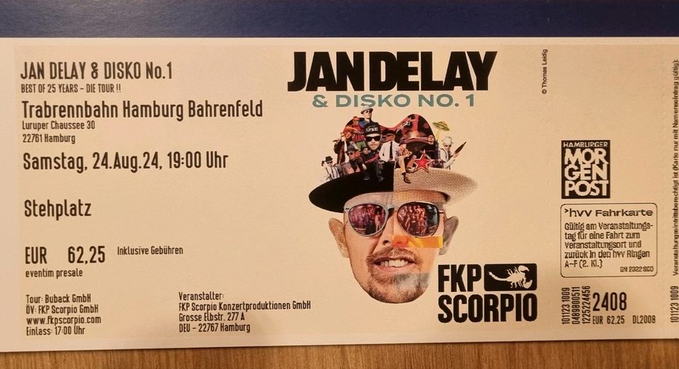 Tickets Jan Delay Open Air - Hamburg 24.08. in Langenlonsheim