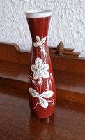 DDR Vase braun weiß Retro Vintage Sachsen - Mittweida Vorschau