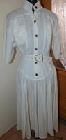 Kleid m. Gürtel Vintage Sommer,toller Schnitt,10 % Leinen,Gr. 36 Hessen - Florstadt Vorschau